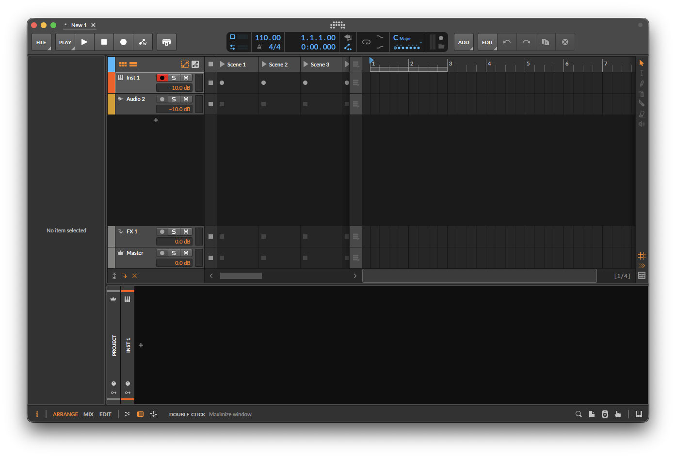 Bitwig Interface